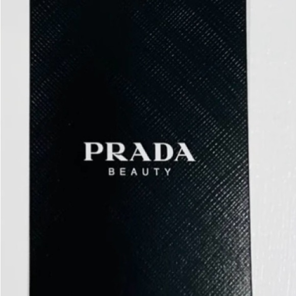 Prada Designer Beauty Black Playing Card in a Case the 9 of Diamonds NIB - Picture 3 of 11